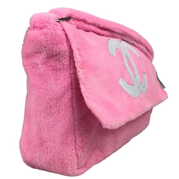 ⭐️ FIRM PRICE ⭐️ Authentic Chanel Terrycloth Makeup Bag - Picture 4 of 6